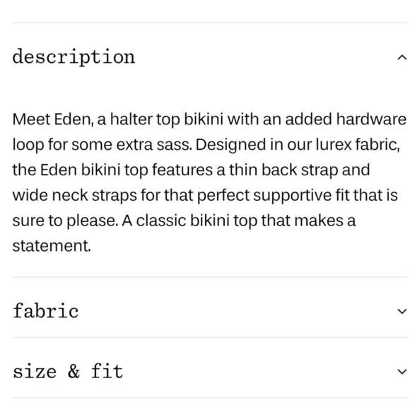 New!Frankie's Bikinis Eden Halter Bikini Top in Shimmy Blue‎ - Picture 9 of 9